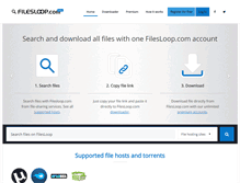 Tablet Screenshot of filesloop.com
